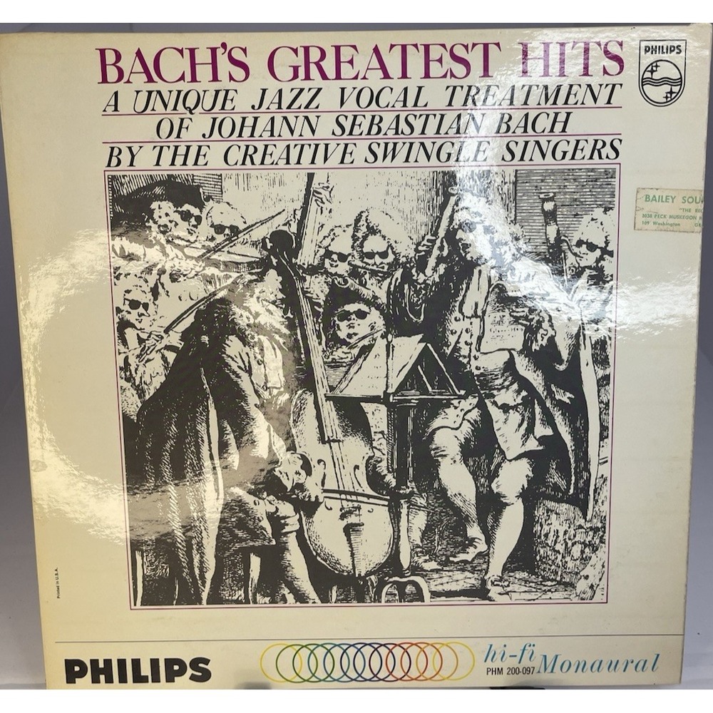 The Swingle Singers Bach's Greatest Hits Vinyl LP Mono Philips PHM 200-097 Jazz